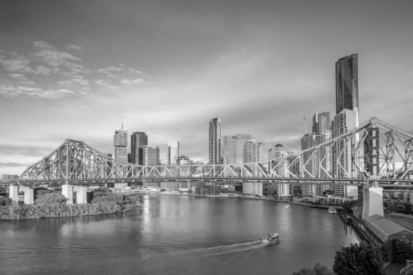 Ciudad Brisbane Skyline Río Brisbane Australia — Foto de Stock