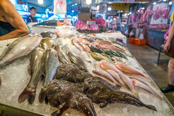 Taipei Taiwan Luglio Taipei Mercato Del Pesce Taiwan Luglio 2017 — Foto Stock