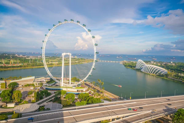 Сінгапурська Бухта Блакитним Небом — стокове фото