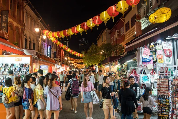 Singapur August Singapur Chinatown Food Street August 2017 — Stockfoto