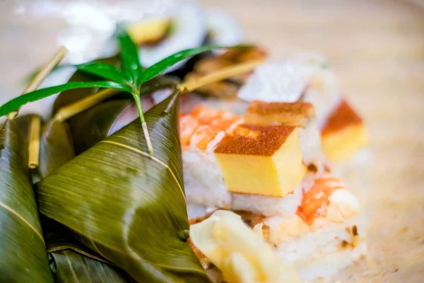 Traditionell Sushi Kyoto Stil Japansk Restaurang — Stockfoto
