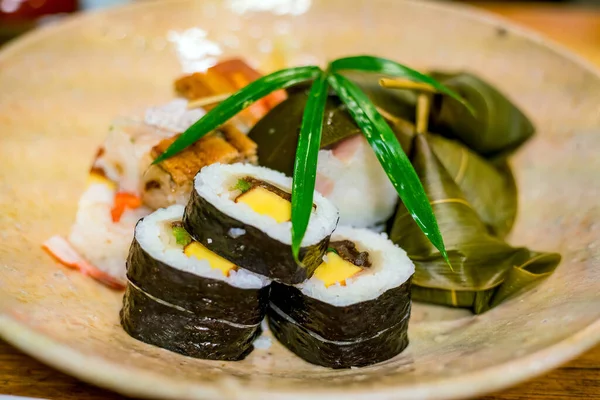 Traditionell Sushi Kyoto Stil Japansk Restaurang — Stockfoto