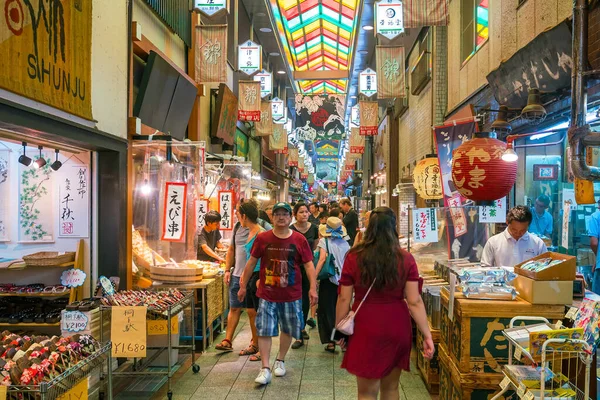 Nishiki Markt Kyoto Japan August 2017 Ist Ein Marktplatz Der — Stockfoto