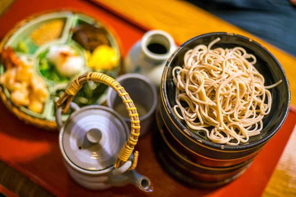 Παραδοσιακό Soba Noodle Στυλ Κιότο Ένα Ιαπωνικό Εστιατόριο — Φωτογραφία Αρχείου