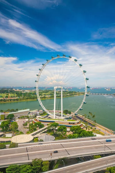 Singapore August Singapore Flyer August 2017 Marina Bay Singapore First Stock Picture