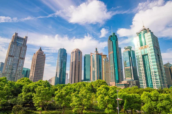 Uitzicht Het Centrum Van Shanghai Skyline China — Stockfoto