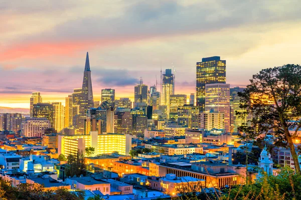 샌프란시스코 시내에 중심지의 아름다운 — 스톡 사진