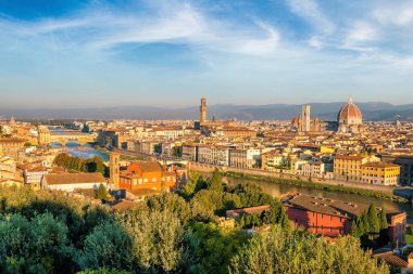 İtalya 'da Floransa manzarası üstten görünüyor