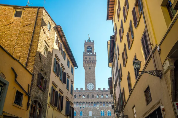 Palazzo Vecchio Florença Itália Com Céu Azul — Fotografia de Stock