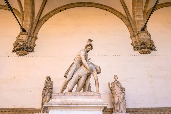 Escultura Piazza Della Signoria Florença Itália Arquitetura Marco Florença — Fotografia de Stock