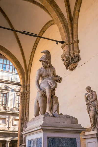 Escultura Piazza Della Signoria Florença Itália Arquitetura Marco Florença — Fotografia de Stock