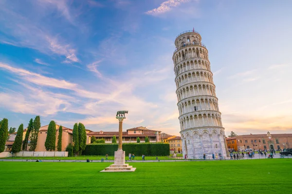 Torre Inclinada Día Soleado Pisa Italia — Foto de Stock