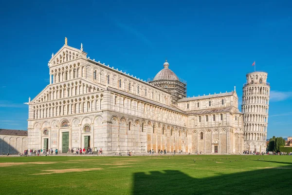 Catedral Pisa Torre Inclinada Día Soleado Pisa Italia — Foto de Stock