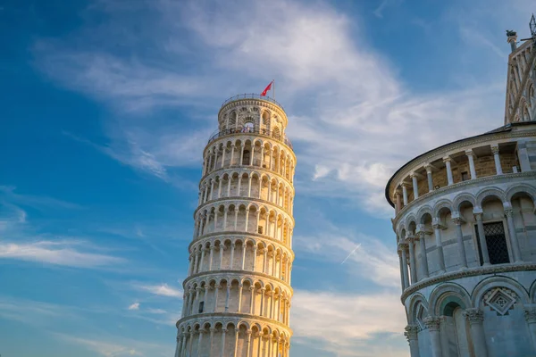 Catedral Pisa Torre Inclinada Día Soleado Pisa Italia — Foto de Stock
