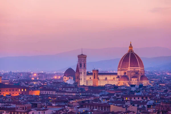 Santa Maria Del Fiore Duomo Florencia Atardecer — Foto de Stock