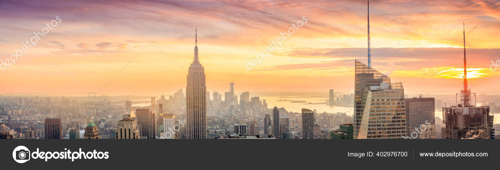 Panorama Manhattan Skyline Sunset New York City Stock Photo C F11photo Panorama Manhattan Skyline Sunset New York City Stock Photo C F11photo