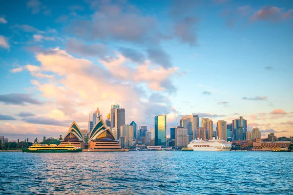 Downtown Sydney Skyline Australie Crépuscule — Photo