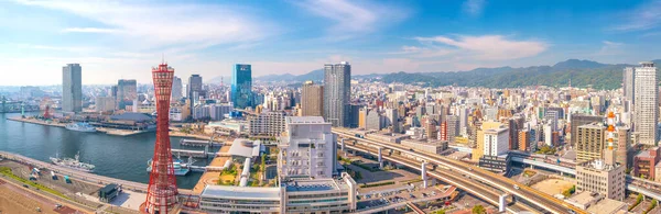 Skyline Porto Kobe Japão — Fotografia de Stock