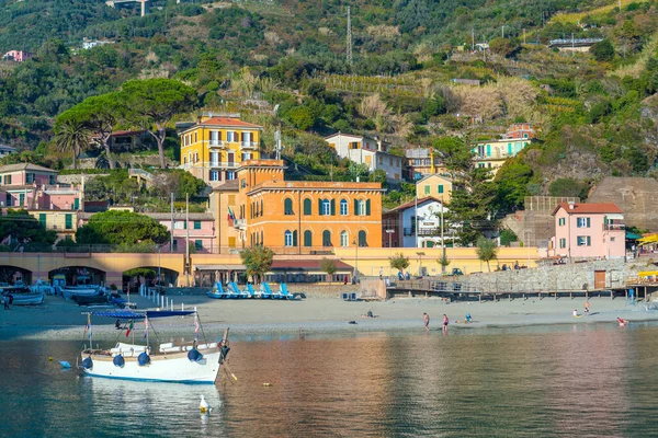 Monterosso Mare Antiguos Pueblos Costeros Del Cinque Terre Riviera Italiana — Foto de Stock