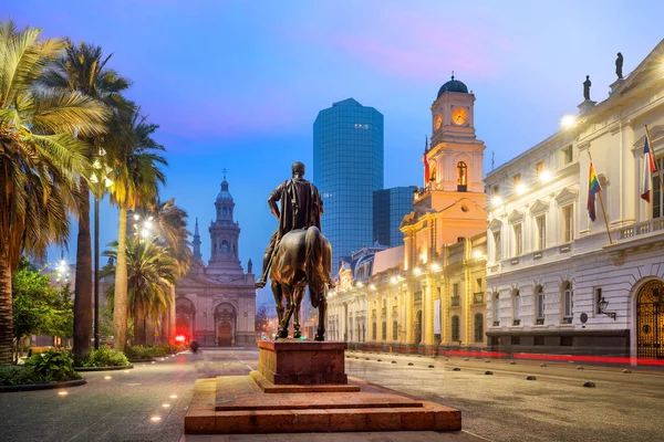 Plaza Las Armas Santiago Del Cile — Foto Stock