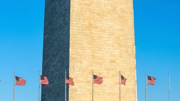 Washington Emlékmű Washingtonban Kék Égbolttal — Stock Fotó