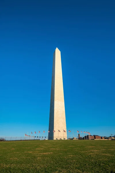 Washington Monumento Washington Com Céu Azul — Fotografia de Stock