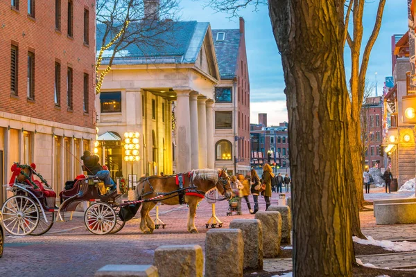 Área Histórica Centro Boston Massachusetts Nos Estados Unidos — Fotografia de Stock