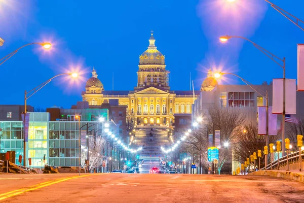 State Capitol Des Moines Iowa Usa — Stock fotografie