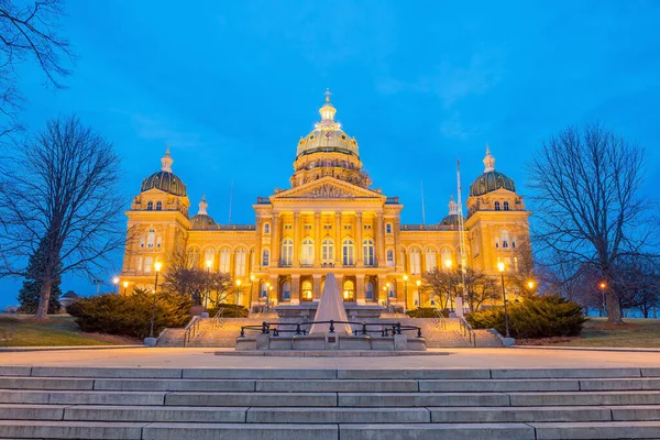 State Capitol Des Moines Aowa Usa — стокове фото