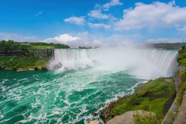 Niagara falls between Canada and United States of America day time