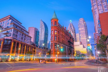 Downtown Toronto city Skyline at  night in Ontario, Canada 