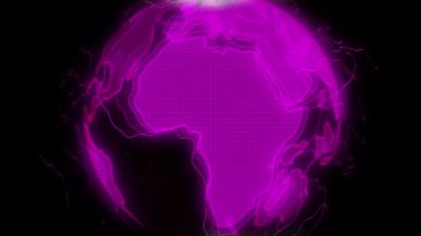 Global Network Connected. Dünya'nın Dijital Teknolojisi.