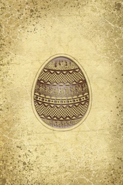 Paskalya yumurtası ile dokulu arka plan süsler