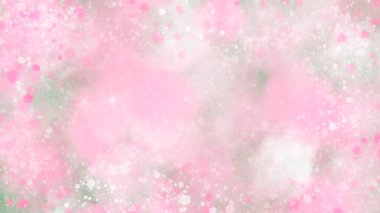 Pembe, beyaz ve yeşil renkten oluşan soyut arkaplan resmi
