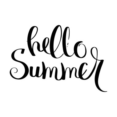 El yazısı hat teklif kartı veya poster. El fırça mürekkep yazı çekilmiş.