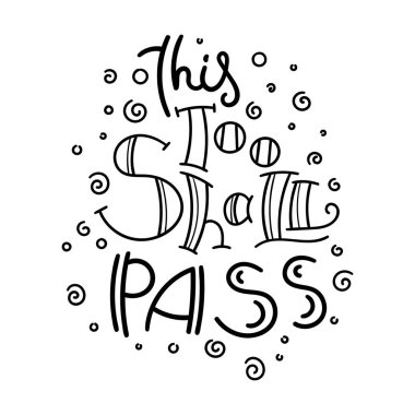 El el yazı ve dekorasyon elemanları ile çizilmiş modern görüntü. İlham alıntı olduğunu. Gösterim amacıyla yazdırır t-shirt ve Çantalar, posterler, kartları.