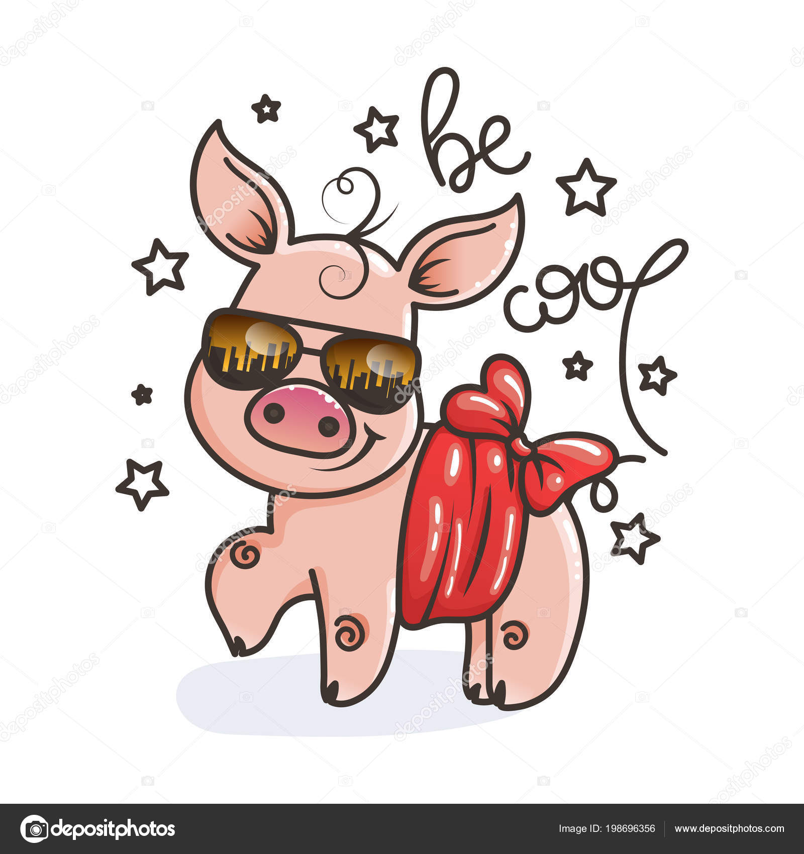 Mignon Dessin Anime Bebe Cochon Dans Une Fraiche Lunettes De Soleil Image Vectorielle Par Drekhann C Illustration Mignon Dessin Anime Bebe Cochon Dans Une Fraiche Lunettes De Soleil Image Vectorielle Par Drekhann C Illustration