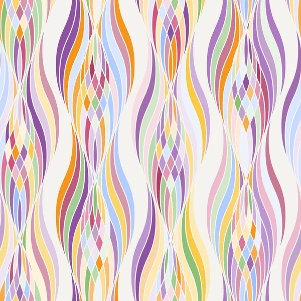 Abstrakt våg elegant textur. Vector sömlös geometriska mönster — Stock vektor