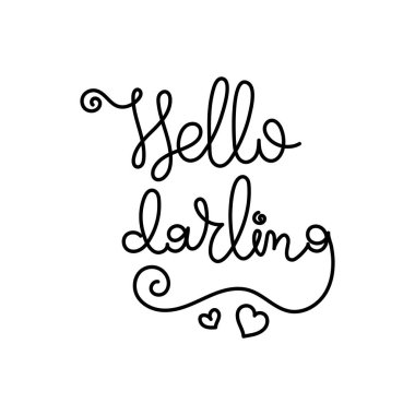 El hayat ve mutluluk için hat alıntı motivasyon yazılı. Kartpostal, poster, parmak izi, kart grafik tasarım için.