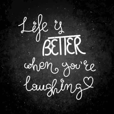 El hayat ve mutluluk için hat alıntı motivasyon yazılı. Kartpostal, poster, parmak izi, kart grafik tasarım için.