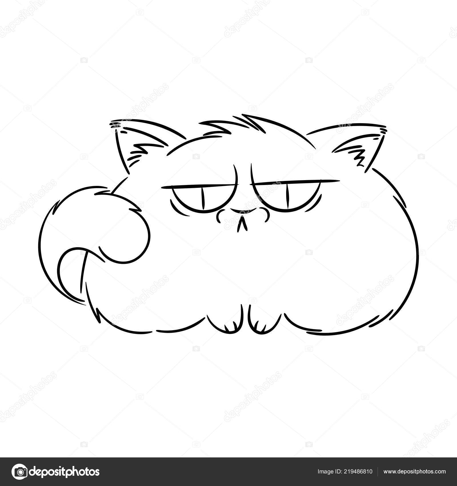 Cute Cartoon Cat - angry cat Wallpaper Download