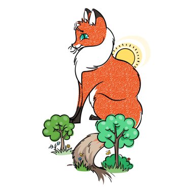 Şirin tilki çizgi filmi.