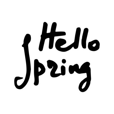 El logosu, rozet tipografi kutsal kişilerin resmi çizdi. Bahar sezonu için tebrik kartı, davet simge yazı. Retro, vintage yazı afiş, poster, Yazdır, etiket