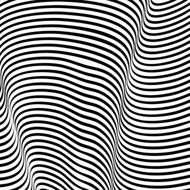 Dalgalı arka plan, optik art, çizgili opart