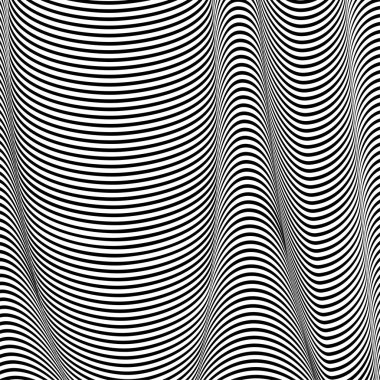 Dalgalı arka plan, optik art, çizgili opart