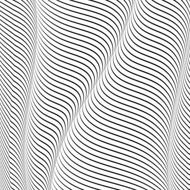 Dalgalı arka plan, optik art, çizgili opart
