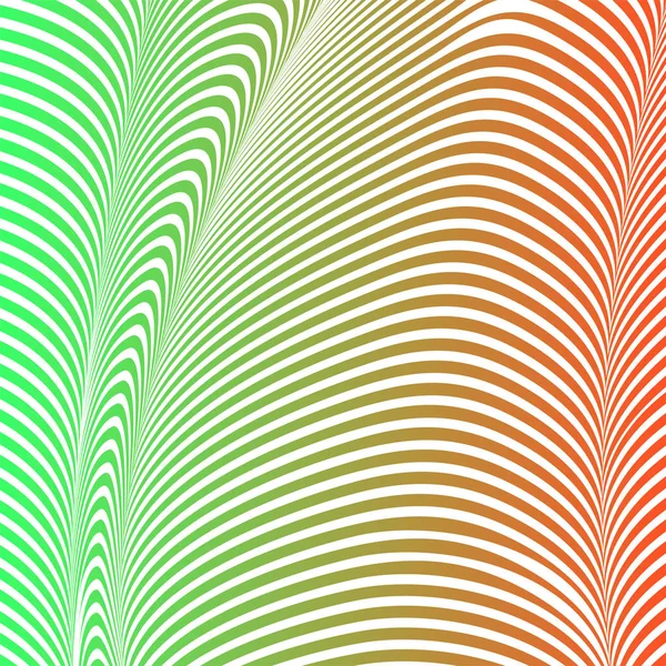 Abstrait fond ondulé acide de couleur, l'art optique, opart rayé. Gradient néon — Image vectorielle