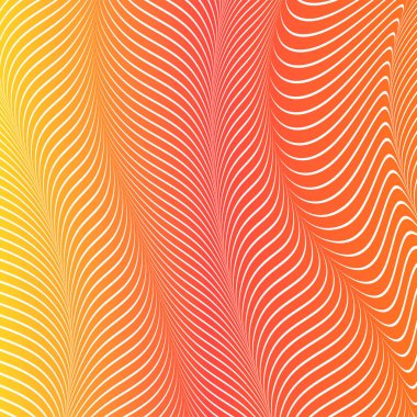 Soyut asit renk dalgalı arka plan, optik sanat, çizgili opart. Neon degrade