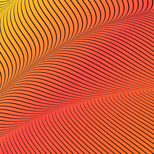 Soyut asit renk dalgalı arka plan, optik sanat, çizgili opart. Neon degrade