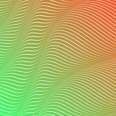 Soyut asit renk dalgalı arka plan, optik sanat, çizgili opart. Neon degrade